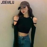ราคา Joevilu Sexy Off Shoulder Crop Top, Long Sleeve Off Shoulder for Women, Summer Long Dress, Tight High Waist, Korean Style (1733322238882383715)