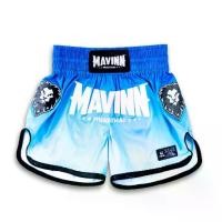 ราคา MAVINN Muay Thai Shorts-Streetline Culture Identity [Blue-Cyan Gradient] | มาวิน กางเกงมวยไทยขาสั้น สีน้ำเงิน-ขาว (1735476051280365277)