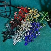 ราคา Yolapan HP860 foreign trade bridal wedding crystal headpiece multi-color rhinestone hairpiece simple hair accessory for wedding dress (1735440589686801914)