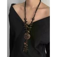 ราคา Wasteland Style Coconut Shell Necklace Bohemian Ethnic Style Necklace Handmade Beaded Long Sweater Chain Vacation Accessory (1733327357735109789)