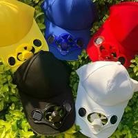 ราคา Solar-Powered Cooling Fan Baseball Cap - Lightweight, adjustable sun hat with USB charging function, breathable design suitable for outdoor camping, hiking, and fishing. Black ba (1734571175054247188)