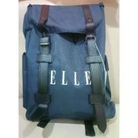 ราคา [เก็บเงินปลายทาง] กระเป๋า สะพายหลัง ELLE Nylon Hitch Backpack (1735152383385372169)