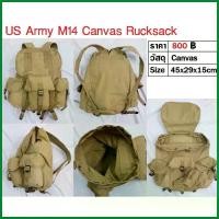 ราคา กระเป๋าเป้ ทหารอเมริกา เป้สะพายหลัง WW2 US Army M14 Backpack Rucksack ร้าน BKK Militaria (1735500386511062774)