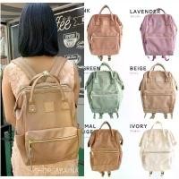 ราคา สินค้าดี Anelloแท้100% PU leather Backpack กระเป๋าเป้สะพายหลัง รุ่นหนัง PU โทนสีพาสเทล (1735240258027160916)