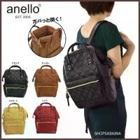 ราคา Anello แท้100% Quilting PU Leather Backpack กระเป๋าเป้สะพายหลัง (1735018511870559801)