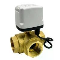 ราคา Suitable for 1/2'' 3/4" 1'' 1' 1-1/2'' 3-way 2-wire control brass motorized ball valve, T-type, IP65 waterproof electric ball valve. (1735442095154169281)