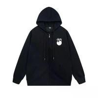 ราคา STUSSY 8-Ball Series Zip Hoodie | Fun Back Graphic with Black 8 Ball Print | Unisex Full-Zip Hooded Sweatshirt (1735426405492163778)