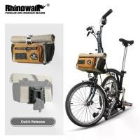 ราคา Rhinowalk Bike Handlebar Bag 4L Quick Release For Brompton Folding Bike Front Tube Basket Bag With MOLLE System Urban Cycling (1734727242790373354)