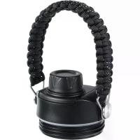ราคา Lid for Yeti Rambler 26 36 46 64 oz Bottles| Screw Top with Flex Paracord Handle, Chug caps for Yeti Kids Jr 12 18 Ounce Cup| BPA Free Leakproof Cover| Replacement Water Bottle Accessories| Black (173