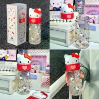 ราคา [Tiktok] พร้อมส่ง ขวดน้ำ Hello Kitty กระบอกน้ำ ขวดใส คิตตี้ น่ารัก ใส่เครื่องดื่ม ใส่ของจุกจิก เลโก้ water bottle 71025 (1734989766000280746)