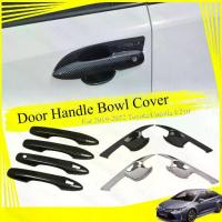 ราคา ฝาครอบมือจับประตูรถยนต์ คาร์บอนไฟเบอร์ ABS สําหรับ Toyota Corolla Altis 2019-2022 E210 Door Handle Bowl Cover (1735006646192342675)