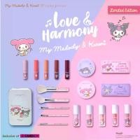 ราคา COD พร้อมส่งจากไทย Cute Press Sanrio Love Harmony Tinted Lip Balm Liquid Blush Blurring Powder Eyeshadow Palette Brush Set Kuromi My Melody (1735272930070792075)