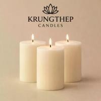 ราคา [COD] [Premium] Candles (Various Sizes) Unscented Pillar Candle Soy Wax Blend Soy Wax Krungthep Candles (1735193778701173828)