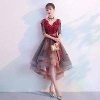 ราคา ชุดราตรี มาใหม่ สั้น โนเบิล เรียบหรู ด้านหน้า สั้น หลัง ยาว สำหรับผู้หญิง สุภาพสตรี เหมาะสำหรับจัดเลี้ยง Clothing Women (1730055701050657092)