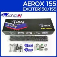 ราคา ATAKA สปริงโช๊คหน้าปรับได้ ชุดอัพเกรดโช้คหน้า สำหรับYAMAHA EXCITER150 EXCITER155VVA AEROX155 (FORK UPGRADE KIT) (1733198397472278007)