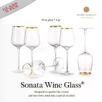 ราคา Dining Vaisselle แก้วไวน์Sonata Wine glass ขอบทอง & แก้วน้ำ Sylvia glass ทรงกลมขอบทอง (Pack 4 / 6 / 10 ใบ) (1735441182540793668)