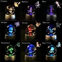 ราคา {Hot} Pokemon Crystal Ball 3D Pikachu Mewtwo Mew Gengar Night Light Lamp Base Pokeball Crystal Pokemon Glass Ball Figure Birthday Gift (1735308241527605161)