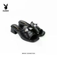 ราคา PB รุ่น Stonea Block Heels รองเท้าส้นแบนสริมส้นสี่เหลี่ยม รหัส ST-HS261C145 ดีไซน์แบบสวม แต่งอะไหล่ลูกปัดลายหินอ่อน สี Black Marble (1734325306293388902)