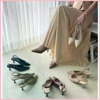 ราคา รองเท้ารัดส้น ปลายแหลมHigh Heels ส้นสูง2นิ้ว รองเท้าKaimooksissy 620-10 (KM)กล่องส้ม (1735225363442468578)
