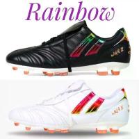 ราคา (PANลิขสิทธิ์)ไซส์ 39-45 รองเท้าฟุตบอล/สตั๊ด WAVE II Rainbow หนังแท้ ***หนังวัว*** (1734423953671816811)
