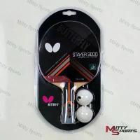 ราคา ไม้ปิงปอง BUTTERFLY STAYER รุ่น 3000 ยาง Pan Asia (RED/BLK) ฟองน้ำหนา 2.2 มม. สีส้ม - Sports (1734943360790332784)