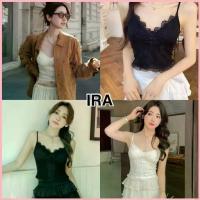 ราคา BY IRAGrace pot เสื้อสายเดี่ยวผ้าชีฟอง แต่งลูกไม้เซ็กซี่ขอบแฟชั่น หลังเป็นสม็อค (1735246045549987476)