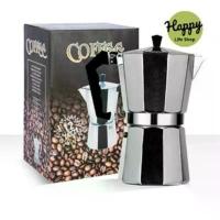 ราคา Moka Pot กาต้มกาแฟสด หม้อต้มกาแฟสด มอคค่าพอท หม้อต้มกาแฟแบบแรงดัน moka coffee pot (1734669095980729408)