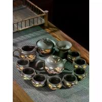 ราคา แก้วชงชา กากรองชา Tea pot ชุดชากังฟูจากดินจื้อซือ ลายงูและมังกรเสริมความเจริญ ชุดครบพร้อมอุปกรณ์ชงชา สำหรับใช้ในบ้าน พร้อมฝาถ้วยทำจากดินดิบและชุดแก้ว/ถ้วยชา (1734989081051563312)