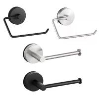 ราคา [Oossoo] Stainless Steel Paper Towel Holder Toilet Roll Paper Holder No Hole Non-punching Kitchen Bathroom Toilet Lengthen Storage Rack (1735007031688857390)