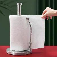 ราคา [Oossoo] Stainless Steel Kitchen Roll Paper Towel Holder Bathroom Tissue Stand Rose Gold Napkins Rack Home Kitchen Storage Accessories WF (1735004918966421294)