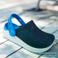 ราคา Little Croc New Children's Sandals Non-Slip Beach Shoes Closed-Toe Breathable Slippers Soft Sole Boys and Girls Clogs (1734759572251182454)