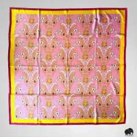 ราคา ผ้าพันคอผ้าไหม จิม ทอมป์สัน Silk scarf 33"x33" Jim Thompson ลายกราฟฟิก (1735406864090039689)