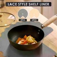 ราคา Lazy Susan Shelf Liner ซิลิโคนทำความสะอาดง่าย Lazy Susan Liner แผ่นป้องกันความร้อนกันลื่น Lazy Susan Mats Lazy Susan Mats แผ่นป้องกัน Lazy Susan แบบใช้ซ้ำได้สำหรับห้องครัว Ge27b (1735479881915794989)