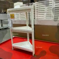 ราคา Shelf IKEA ชั้นวางของอิเกีย ชั้นวางของเข้ามุม ชั้นวางของในห้องน้ำ ชั้นวางของอเนกประสงค์ 3ชั้น 4ชั้น มีล้อ (1735417436629403530)