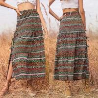 ราคา Bohemian Midi A Line Skirt | Floral Print, Side Slit, Ethnic Style Women's Skirt (1733637915742340728)