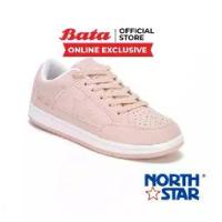 ราคา Bata บาจา (Online Exclusive) ยี่ห้อ North Star รองเท้าผ้าใบสำหรับผู้หญิง รองเท้าลำลอง Sneakers แบบผูกเชือก รุ่น SUTA สีขาว 5201039 / สีชมพู 5205039 (1729573527169960602)
