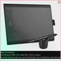 ราคา มือสองแท็บเล็ต จอพร้อมปากกากราฟิค วาดภาพ เม้าส์ไร้สาย Huion Graphic Drawing Tablet Micro USB 1060+ 10 นิ้ว wacom 3tc สปอตสินค้า (1735440300615894743)