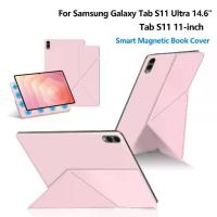 ราคา Magnetic Case for Samsung Galaxy Tab S11 Ultra 14.6" Y Fold Tablet Case S11 11 inch 2025 X730 X736 Multi-angle Foldable Protective (1734940786323719816)