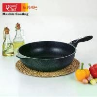 ราคา DREAM CHEF กระทะ เคลือบหินอ่อนเกาหลี รุ่นออริจินัล ขนาด 32 ซม. (ดำ) (1734868612020012563)