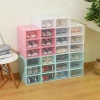 ราคา กล่องเก็บของใสสำหรับหอพัก กล่องรองเท้า กล่องบ้าน ของตกแต่ง พลาสติก ฝาพับได้ ชั้นวางรองเท้าแบบรวม กล่องรองเท้านิรภัยฝุ่น ออร์แกไนเซอร์เครื่องสำอาง พร้อมลิ้นชัก โหล แก้ว ใส่ น้ํา ล (1734639321060836757)