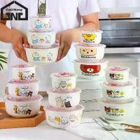ราคา Certified productsGaGiNang ชุดชามเซรามิค เซรามิค ชามเซรามิค พร้อมฝาปิด 3ใบ/ชุด เข้าไมโครเวฟได้ ชาม ถ้วย (1731843673299453439)