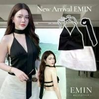 ราคา ชุดเซตสีทูโทนขาวดำ เสื้อสีดำคล้องคอ ผูกโบว์ด้านหลัง ปรับได้+ผ้าพันคอ+กระโปรงสั้นสีขาว (1735170531663840527)