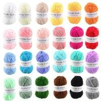 ราคา 12/24 ชิ้น เส้นด้ายถักมืออะคริลิก 100% สำหรับถักโครเชต์ เสื้อกันหนาว ผ้าพันคอ หมวก DIY งานฝีมือ อะมูกรูมิ เส้นด้ายถักโครเชต์ กระเป๋า แผ่นรอง (1735164155414414480)