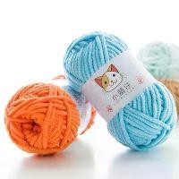 ราคา ไหมพรมถัก DIY 50 กรัม เส้นไหมพรมนุ่ม หนา สำหรับถักโครเชต์ ทำเสื้อผ้า ผ้าห่ม กระเป๋า หมอนอิง ผ้าพันคอ หมวก (1735164290931000464)