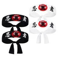 ราคา กีฬา ชุด 4 ชิ้น: ที่คาดผม ผ้าพันคอ ลายนินจาแบบญี่ปุ่น สายรัดข้อมือ ที่คาดลำคอ แถบซับเหงื่อ เหมาะสำหรับออกกำลังกาย ทำอาหาร ฝึกคาราเต้ และการออกกำลังกาย (1735266742029812995)