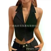 ราคา สินค้าพร้อมส่ง แฟชั่นผู้หญิงสไตล์ยุโรปและอเมริกาที่ขายดี เสื้อเกาะอกคอวีอเนกประสงค์เซ็กซี่ เสื้อ แขน ระบาย เชิ้ต ผ้า ซาติน ช้อปเลย ไม่ตกเทรนด์ ไป ทะเล โบว์ หลัง พลัสไซส์ คลุม คาร (1734506145249920983)