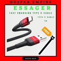 ราคา มีสินค้าพร้อมส่งจากมาเลเซีย) สายชาร์จ USB Essager สำหรับ HUAWEI แบบ Type‑C (1735066727450838025)