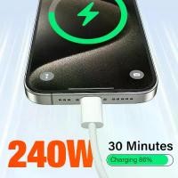 ราคา ร้อนแรง! สายชาร์จ USB Type‑C ถึง Type‑C 240W ชาร์จเร็วพิเศษ สำหรับ MacBook, iPad, iPhone 16/17 และโทรศัพท์ Samsung รวมถึงแล็ปท็อป ของแท้ สายชาร์จข้อมูล (1735314571512350464)