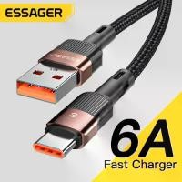 ราคา COD พร้อมส่งจากไทย Essager 6A 66W สายชาร์จ สาย ชาร์จเร็ว fast charge type c แท้ for samsung 5A xiaomi huawei type c to usb สายชาร์ทเร็ว fast charger (1735204121356961018)