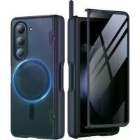 ราคา เคส Samsung Galaxy Z พับ 5, MOBOSI, ตัวป้องกันหน้าจอความเป็นส่วนตัวในตัว, พร้อมช่องเสียบปากกาและข้อต่อ, เคสโทรศัพท์แบบบางและทนทาน, ป้องกันสายลับ, สีดำ, เข้ากันได้กับ Z พับ 5 (1731895134493377658)
